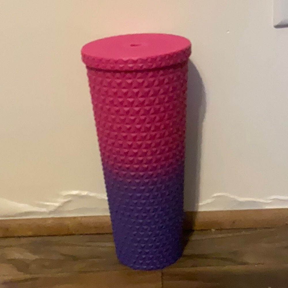 Gradient Pink and Purple Textured Tumbler